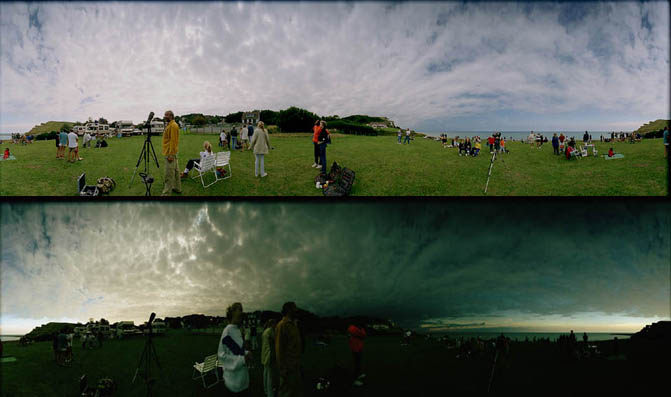 zonsverduistering in 1 beeld