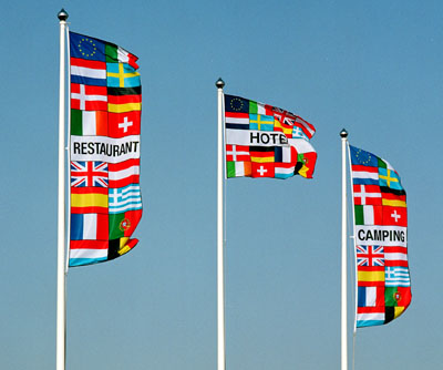 Multi nation flags