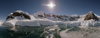 Paradise Harbour from 30 meter high, Antarctica 